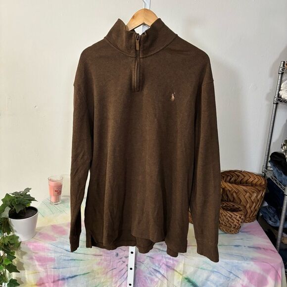 Ralph Lauren Polo Brown Estate Rib Pullover - Picture 3 of 8
